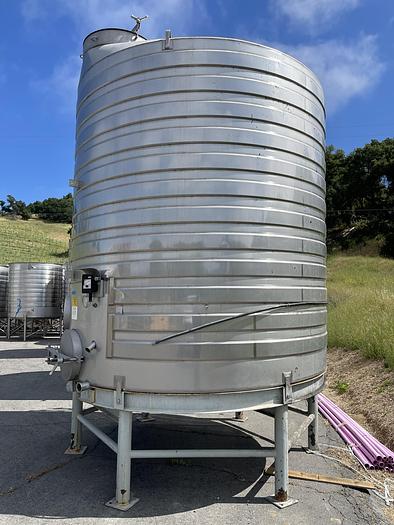 Used 5,395 Gallon Stainless Steel Jacketed White Wine Tanks