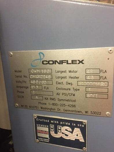 Used Conflex Horizontal Lap Sealer, Model CWM-160.