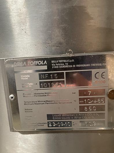 Used Della Toffola Pressure Leaf Filter