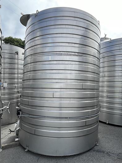 Used 5,483 Gallon Stainless Steel Jacketed White Wine Tanks