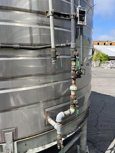 Used 5,395 Gallon Stainless Steel Jacketed White Wine Tanks