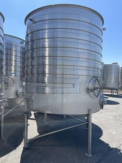 Used 2,626 Gallon Stainless Steel Jacketed White Wine Tanks