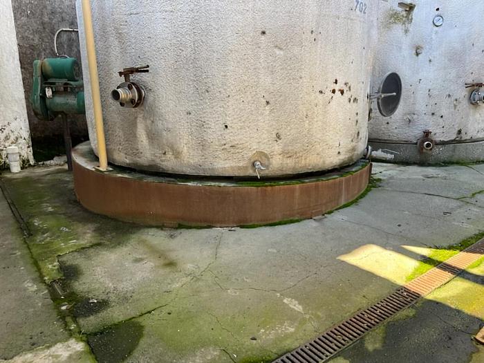 Used 8,500 gallon Stainless Steel Storage Tanks (two identical-mirrored)