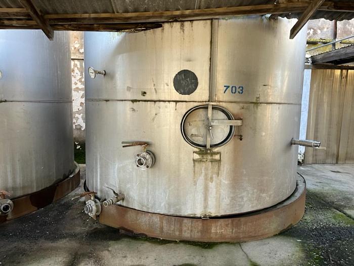 Used 10,360 gallon Stainless Steel Storage Tanks