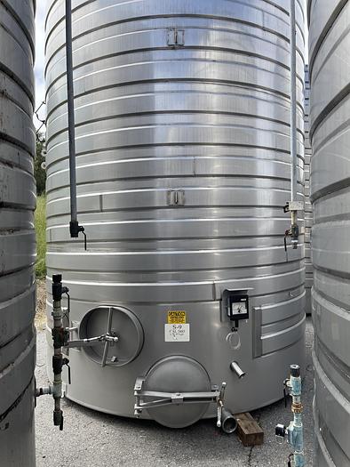 Used 5,483 Gallon Stainless Steel Jacketed White Wine Tanks