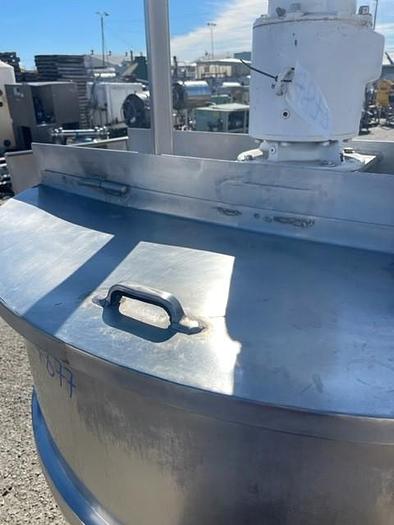 Used Groen 300 Gallon Type 316 Stainless Steel Jacketed Steam Mix Kettle with Scrape Surface Agitation