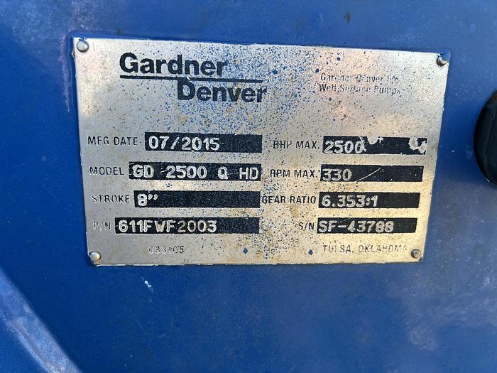 Used 2018 Gardner Denver 2500QHD