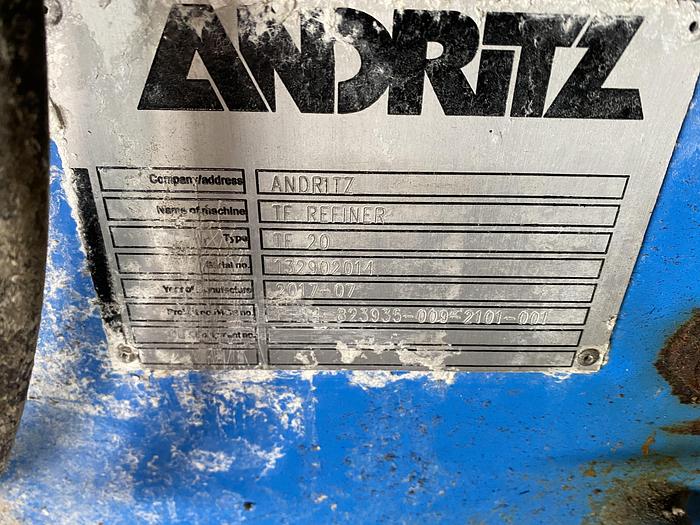 Used 20" -24" ANDRITZ TWINFLO MODEL TF20 REFINER MFG. 2017