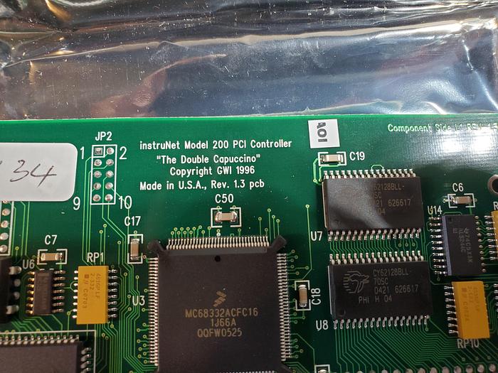 InstruNet Model 200 PCI Controller Card, 25-Pin Connection