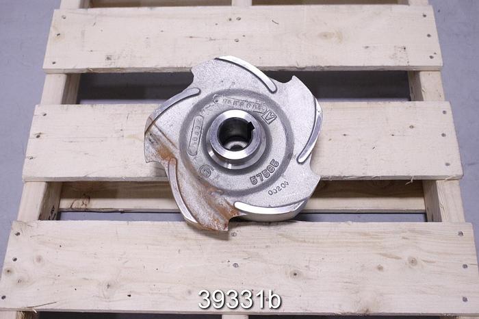 Used Goulds 3175 4x6x14 Pump Impeller, 5 Vane, 10.5" Diameter #39331