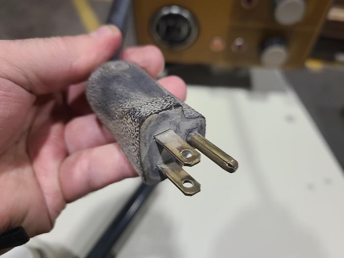 Used Rapid Air Industries Dual Motorized Stock Feed Reels with Antenna Feed Control. 