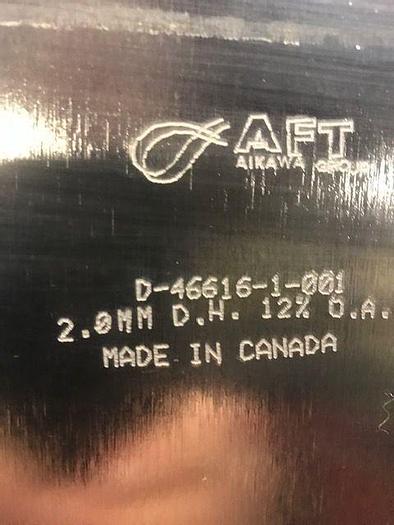 Used AFT Vibrating screen plate 2.00MM dia. holes Unused