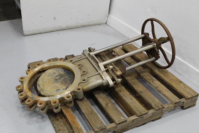 Used True Line 16" Hand Operated Knife Gate Valve #43831