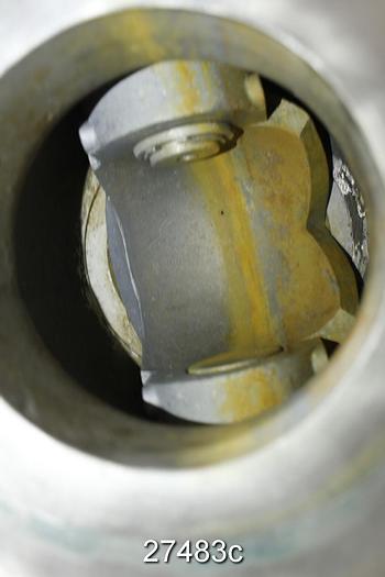 Used Dezurik FIG551 Vball Valve, 3", 316 Body, 316 Stem, 316 Ball, Stainless Steel Seat. Cwp 285 Psi, Max Temperature 390°F, Positioner P1200, 0-60 Psi Spring Range Air To Open Diaphragm Actuator. Split Body #27483