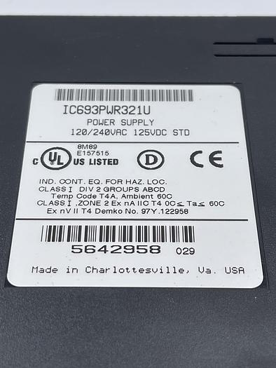 Used GE IC693PWR321U