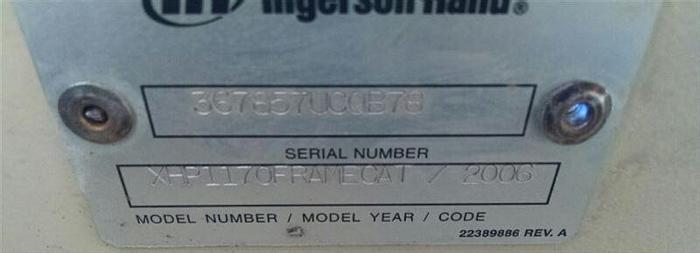 Used 2006 Ingersoll-Rand XHP1170 cfm / 350 psi Air Compressor