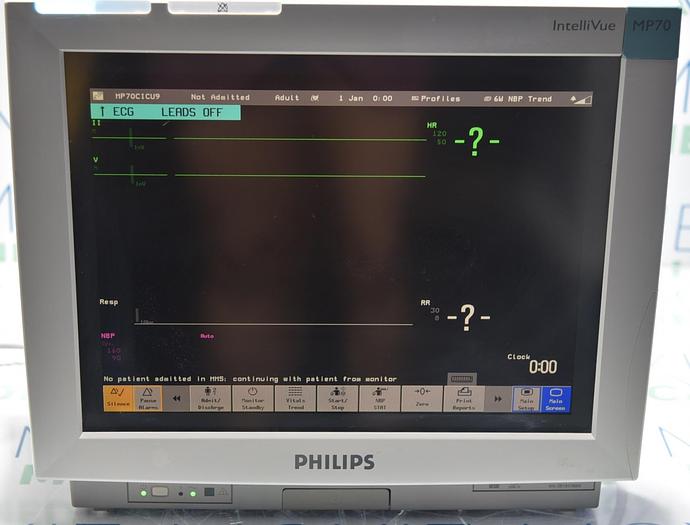 Used PHILIPS INTELLIVUE MP70 M8007A MONITOR WITH M3001A MODULE