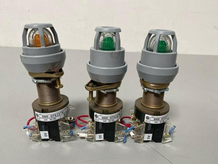 Used Allen-Bradley 800H-QPB24 Series C Illuminated Push Button Switch 24V