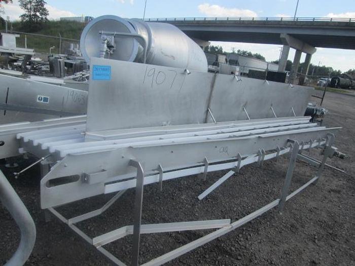 Used Custom Dual Lane Conveyor; 20"x15'