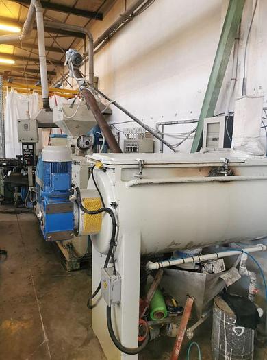 Used AMUT TWIN SCREW EXTRUDER N.2×120 mm