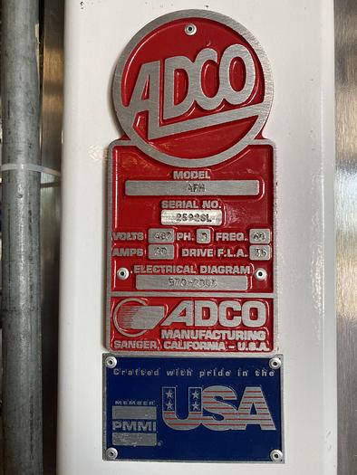 Used USED Adco AFH Fully Automatic Tuck Tray Erector, 63"w x 73"d x 98"h