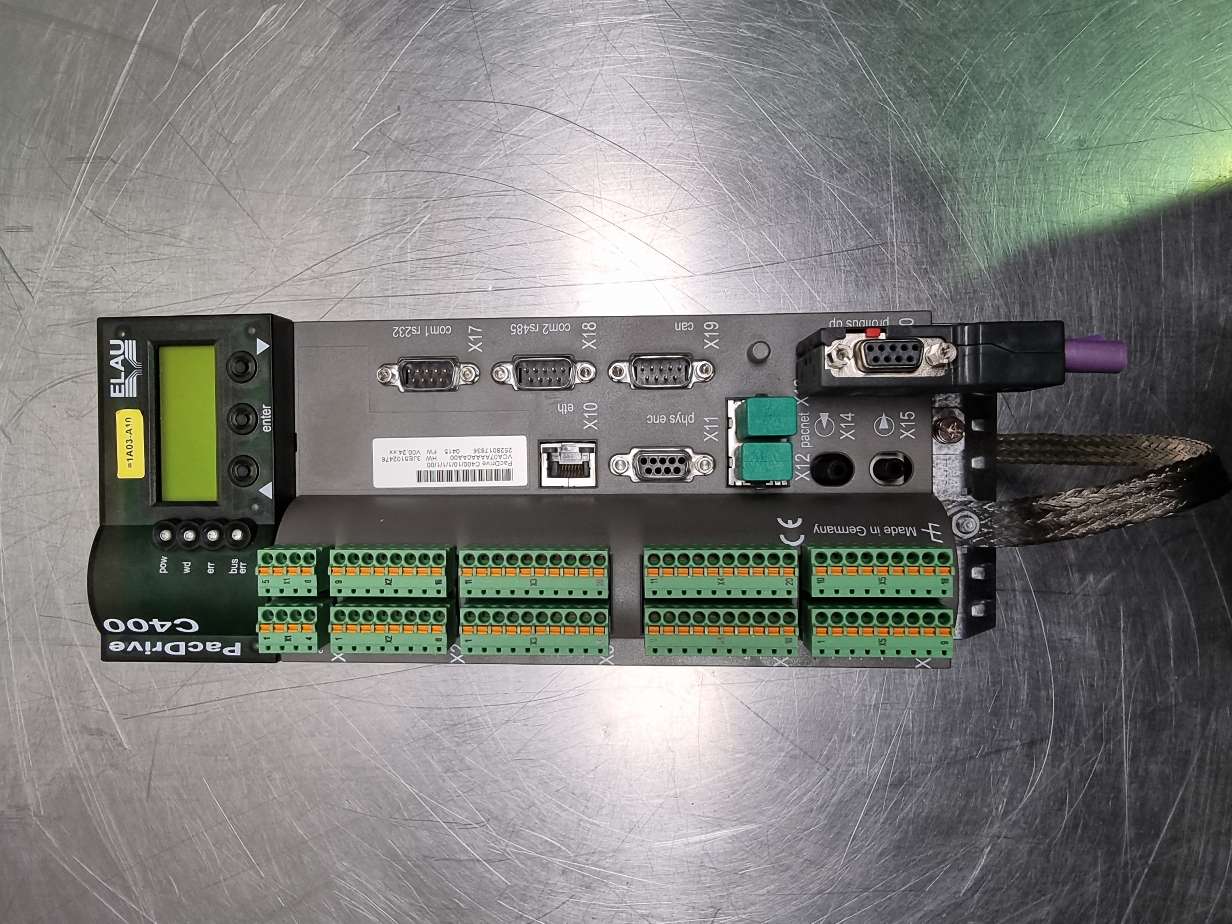 Used Schneider Elau C400 Pac Drive C400/10/1/1/1/00 | VCA07AAAA0AA00