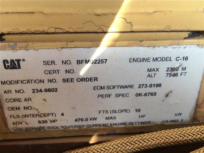 Used 2005 Sullair 20/12 - 1350 cfm / 500 psi Air Compressor