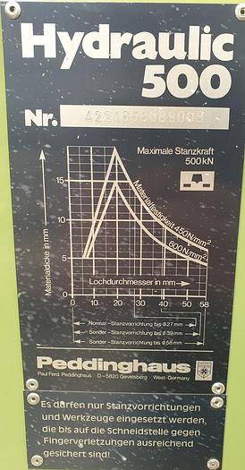 Gebraucht Lochstanze Peddinghaus Hydraulic 500