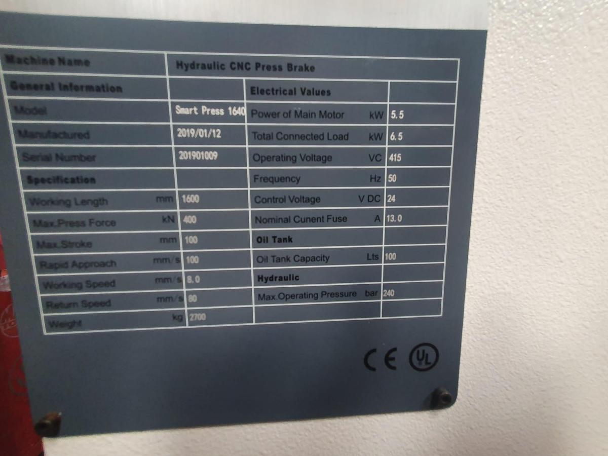 Used ACCURL Smart Press 1640 Hydraulic Downstroke Pressbrake