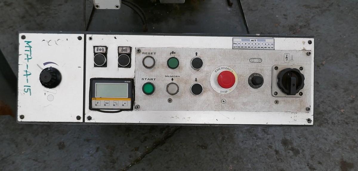 Used MACC 420 DI Horizontal Semi-Automatic Double Mitre Bandsaw