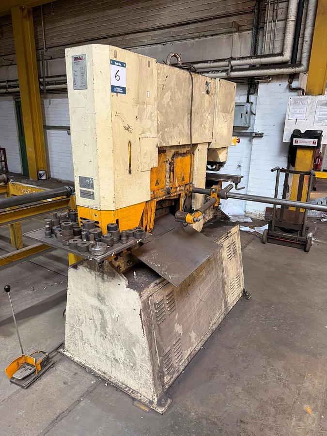 Used Geka Hydracrop 80/A Hydraulic Steelworker