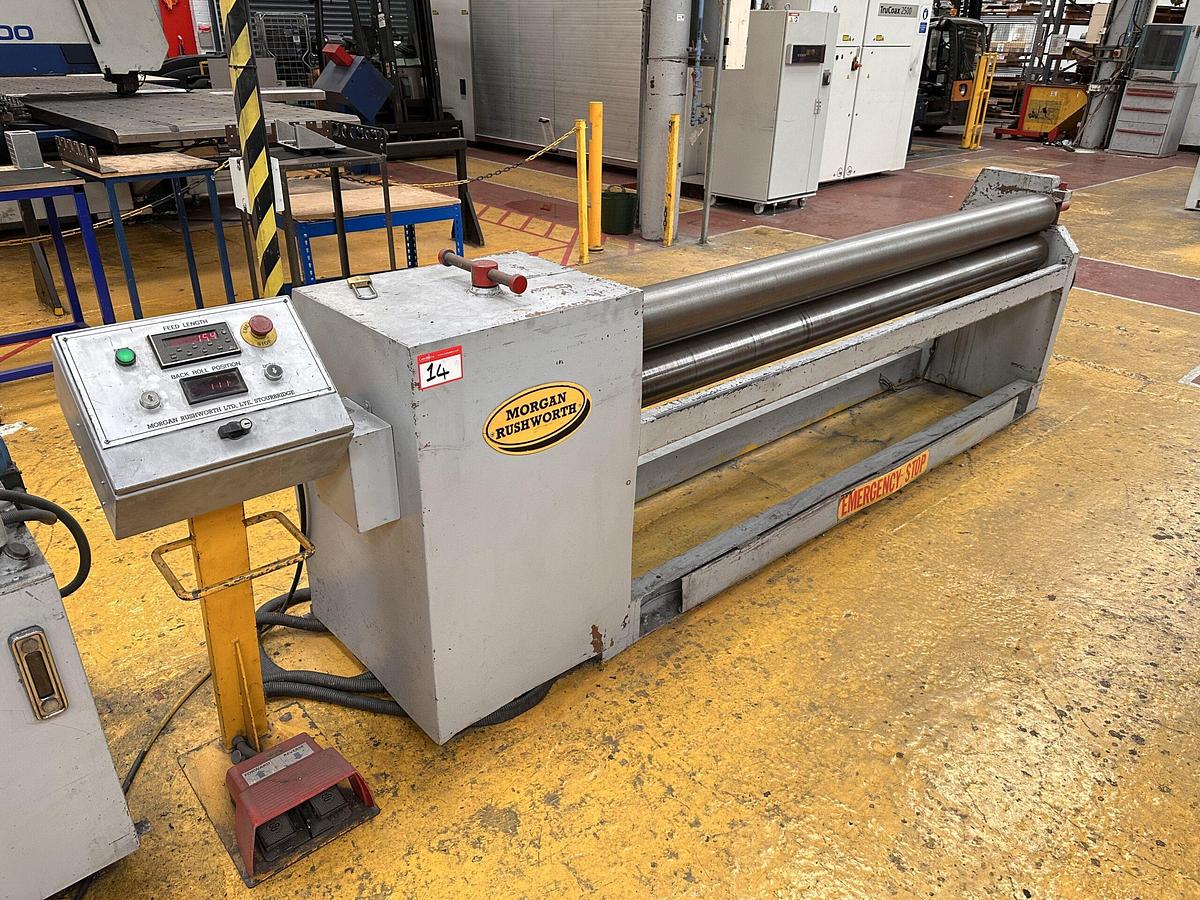 Used Morgan Rushworth PIPR 2600/3.5 Power Initial Pinch Bending Rolls