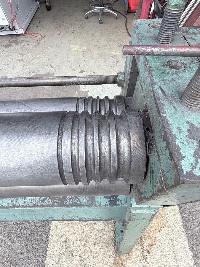 Used A J Morgan Manual Geared Pinch Bending Rolls