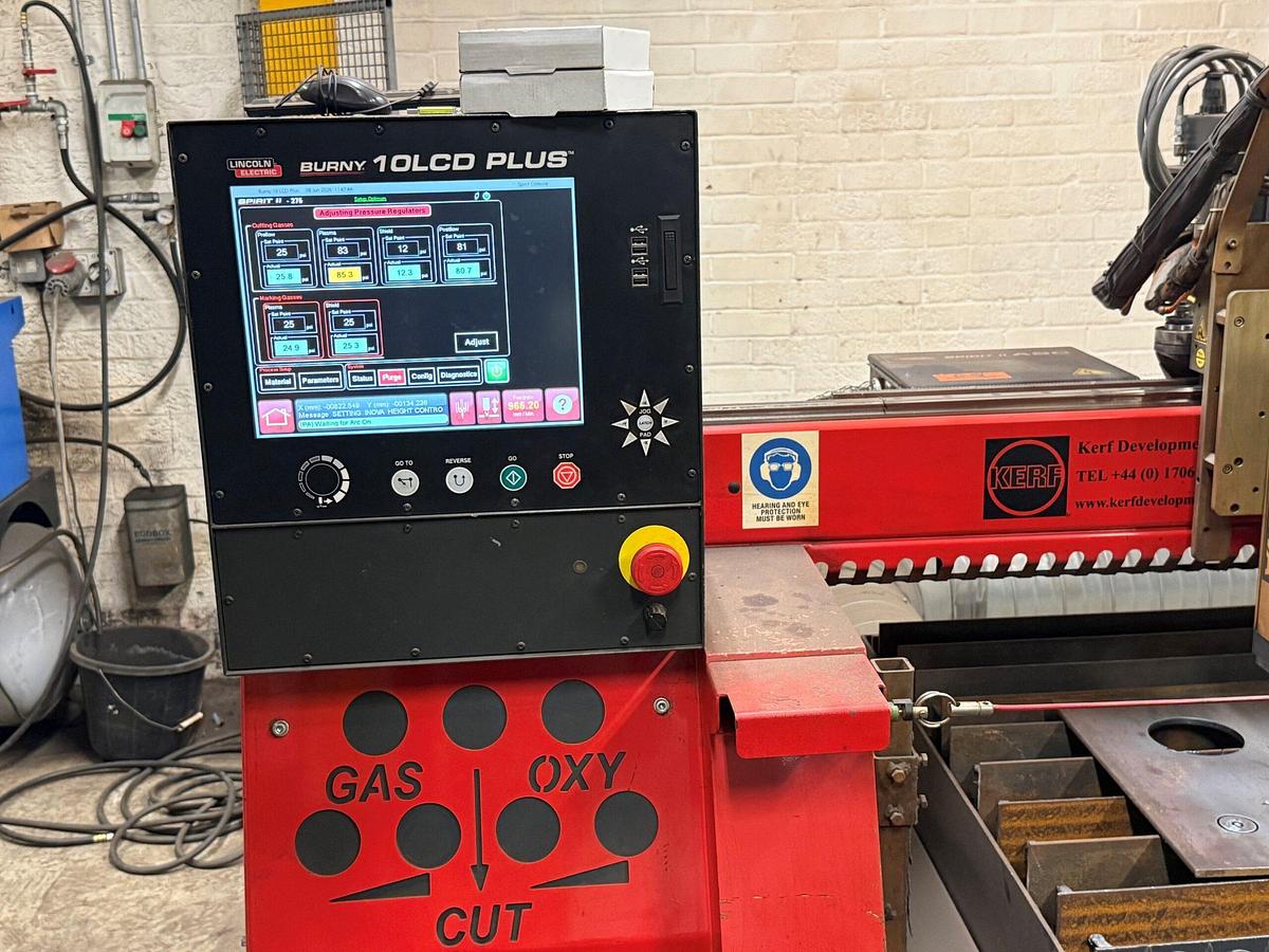 Used Kerf RUR 2500 CNC Plasma Cutter