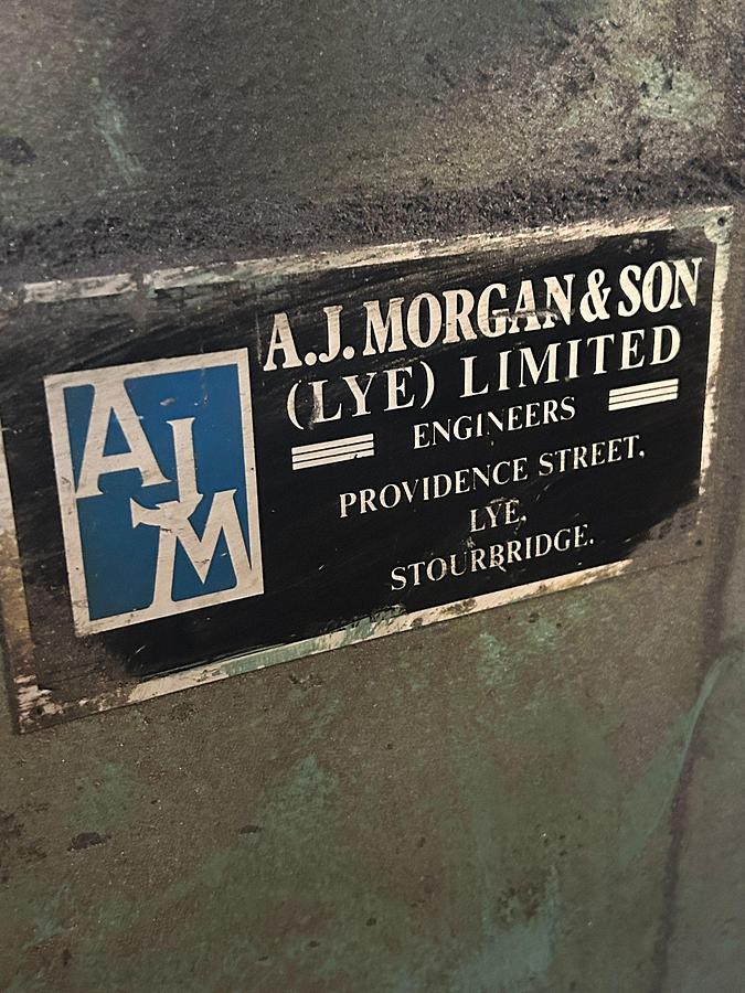 Used A J Morgan Manual Geared Pinch Bending Rolls