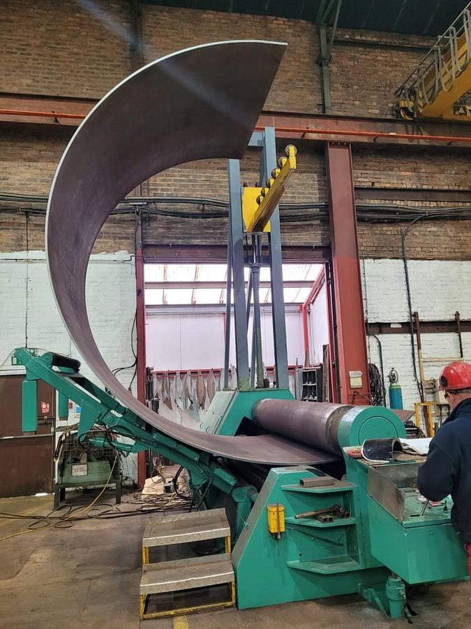 Used Stolting Heavy Duty Hydraulic 3 Roll Double Pinch Plate Bending Rolls