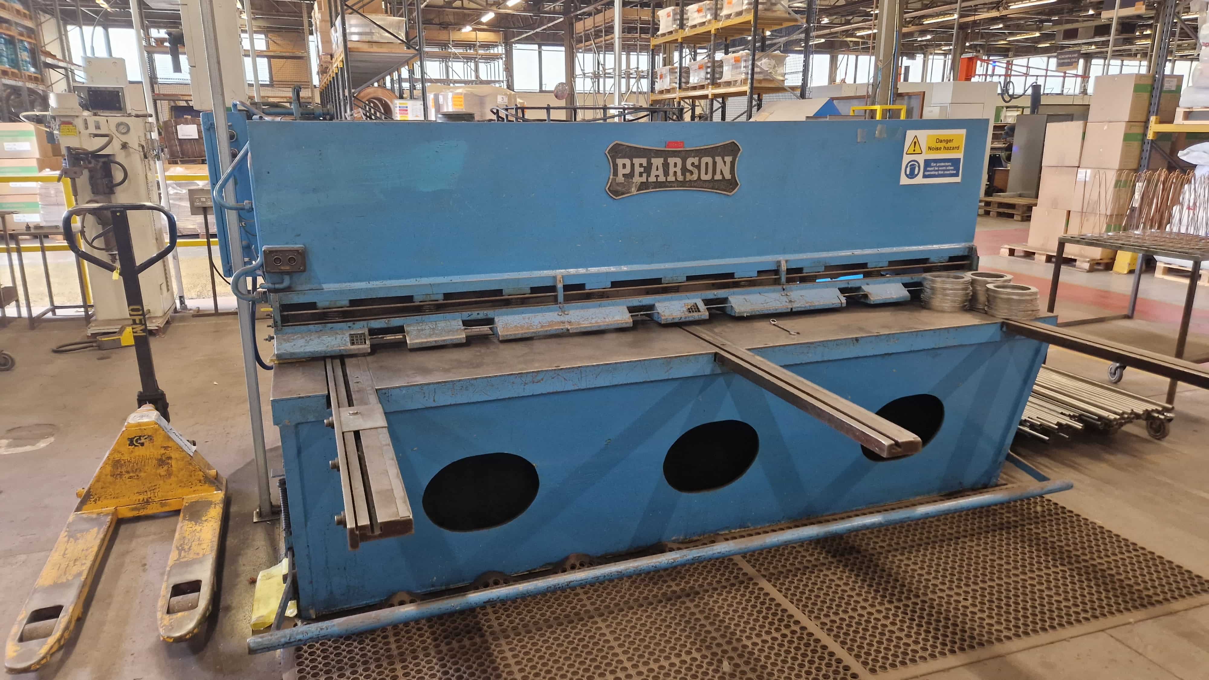 Used Pearson 8' x 1/4" Hydraulic Shear