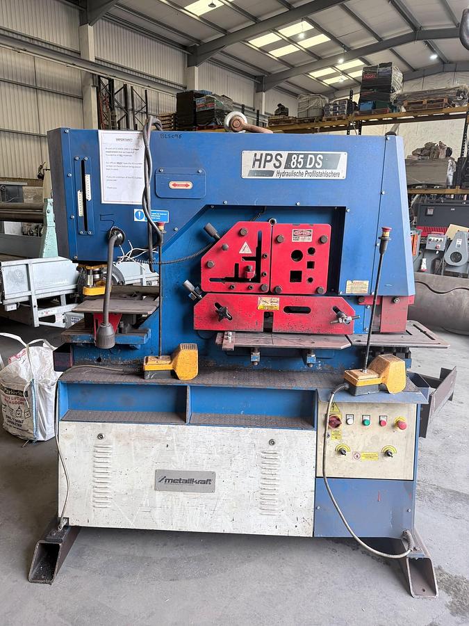 Used Metallkraft HPS 85DS Hydraulic Steelworker
