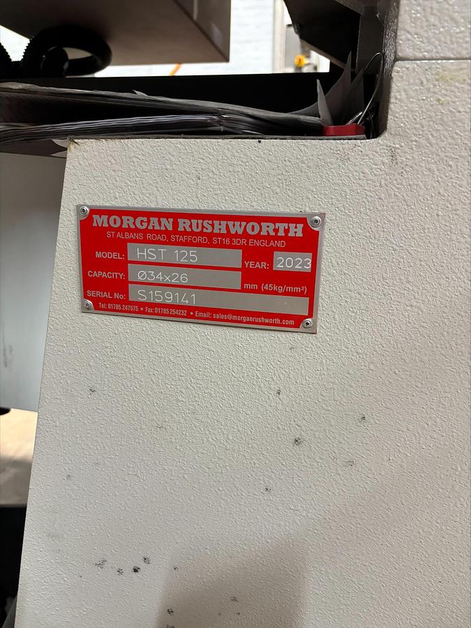 Used Morgan Rushworth HST125 NC Hydraulic Punch / Steelworker
