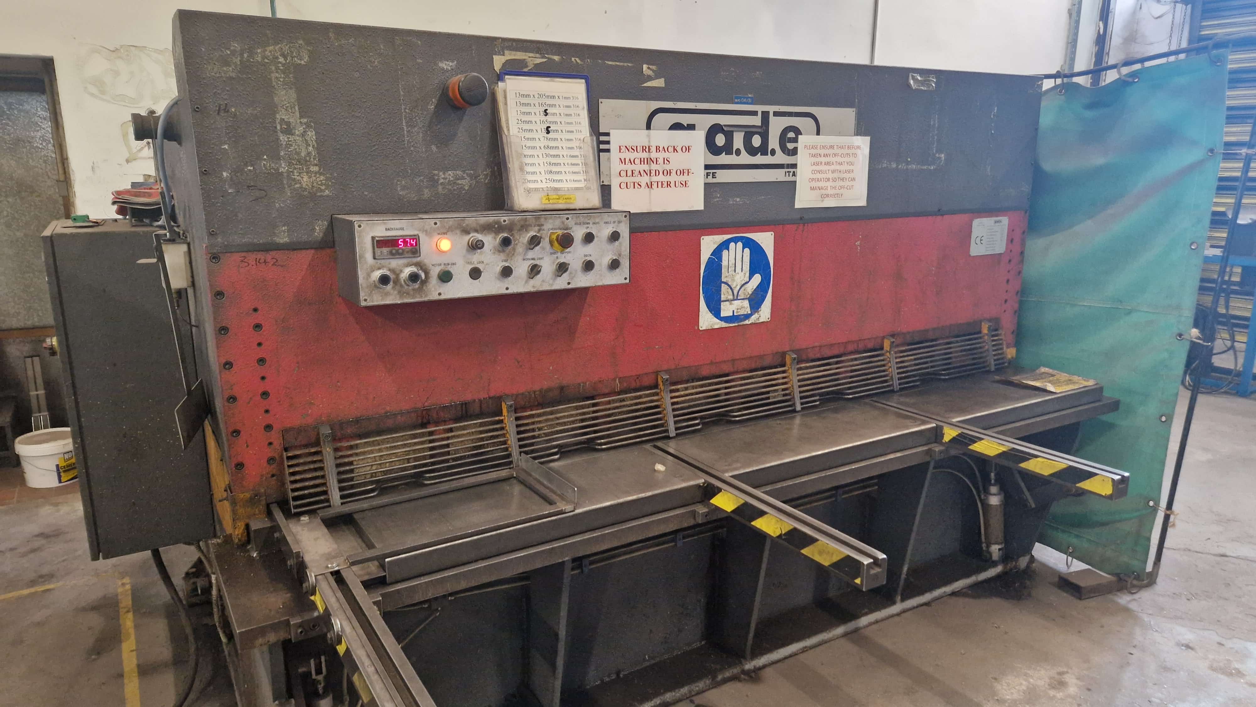 Used GADE CO-25/3 Hydraulic Shear