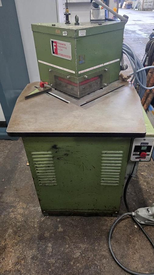 Used Femco HN 886 Hydraulic Corner Notcher