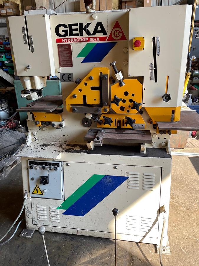Used Geka Hydracrop 55/A Hydraulic Steelworker