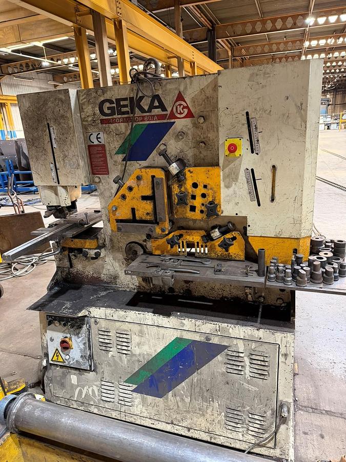 Used Geka Hydracrop 80/A Hydraulic Steelworker