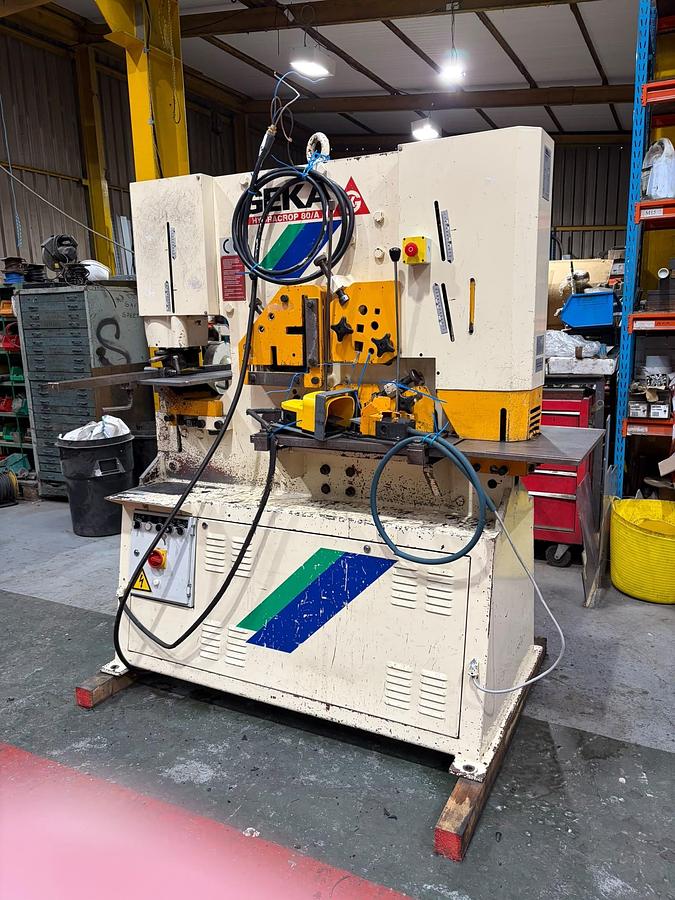 Used Geka Hydracrop 80/A Hydraulic Steelworker