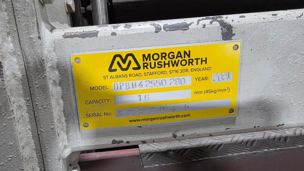 Used Morgan Rushworth DPBH-4 2550 280 Hydraulic Double Pinch Bending Rolls
