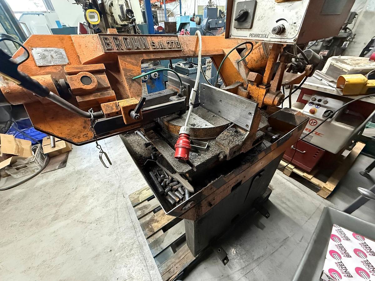 Used Pedrazzoli Brown SN270 Mitre Bandsaw