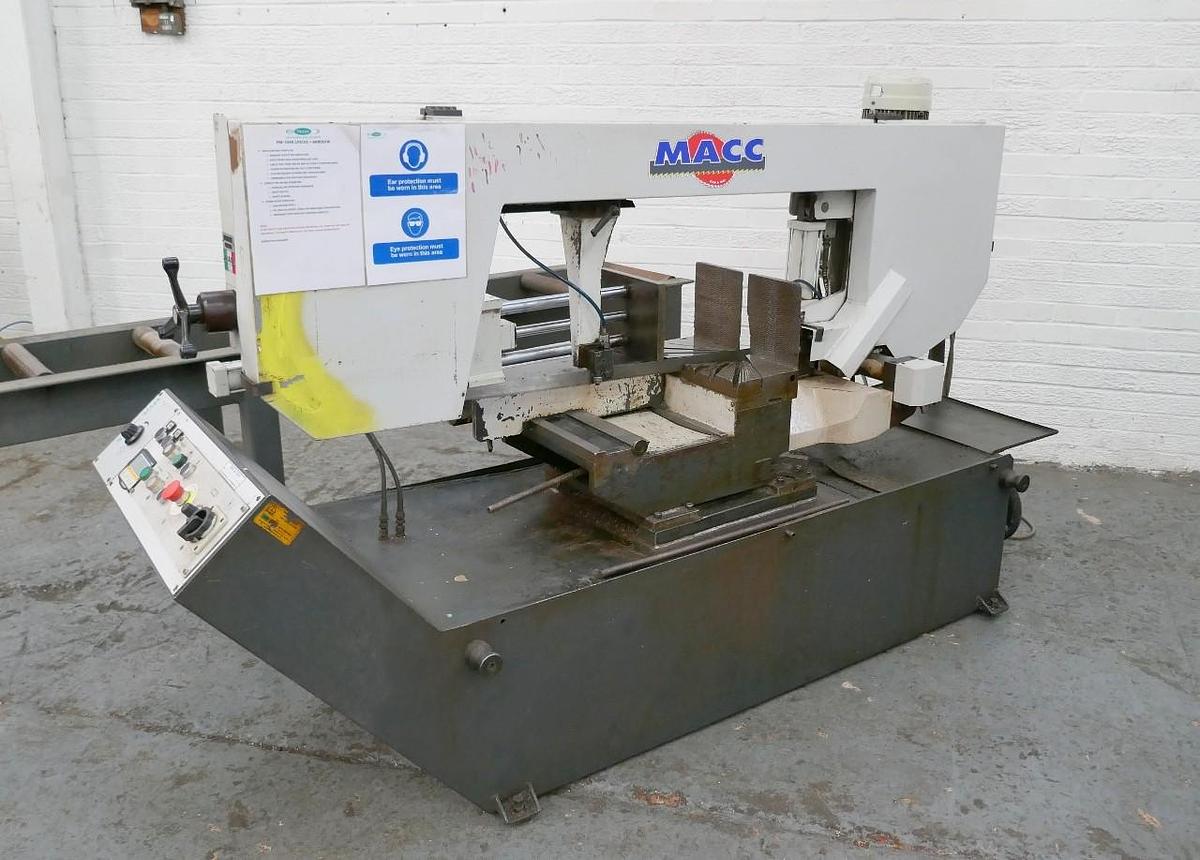 Used MACC 420 DI Horizontal Semi-Automatic Double Mitre Bandsaw