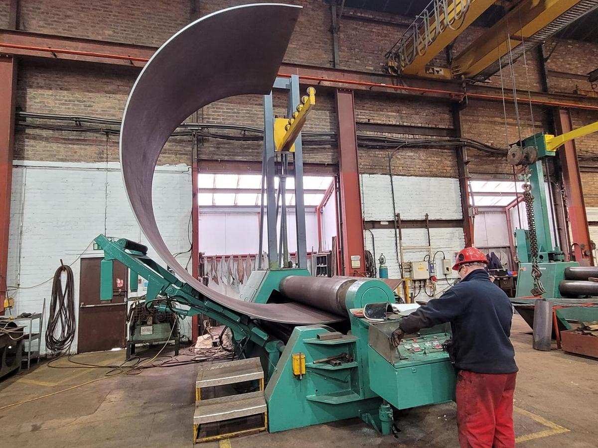 Used Stolting Heavy Duty Hydraulic 3 Roll Double Pinch Plate Bending Rolls