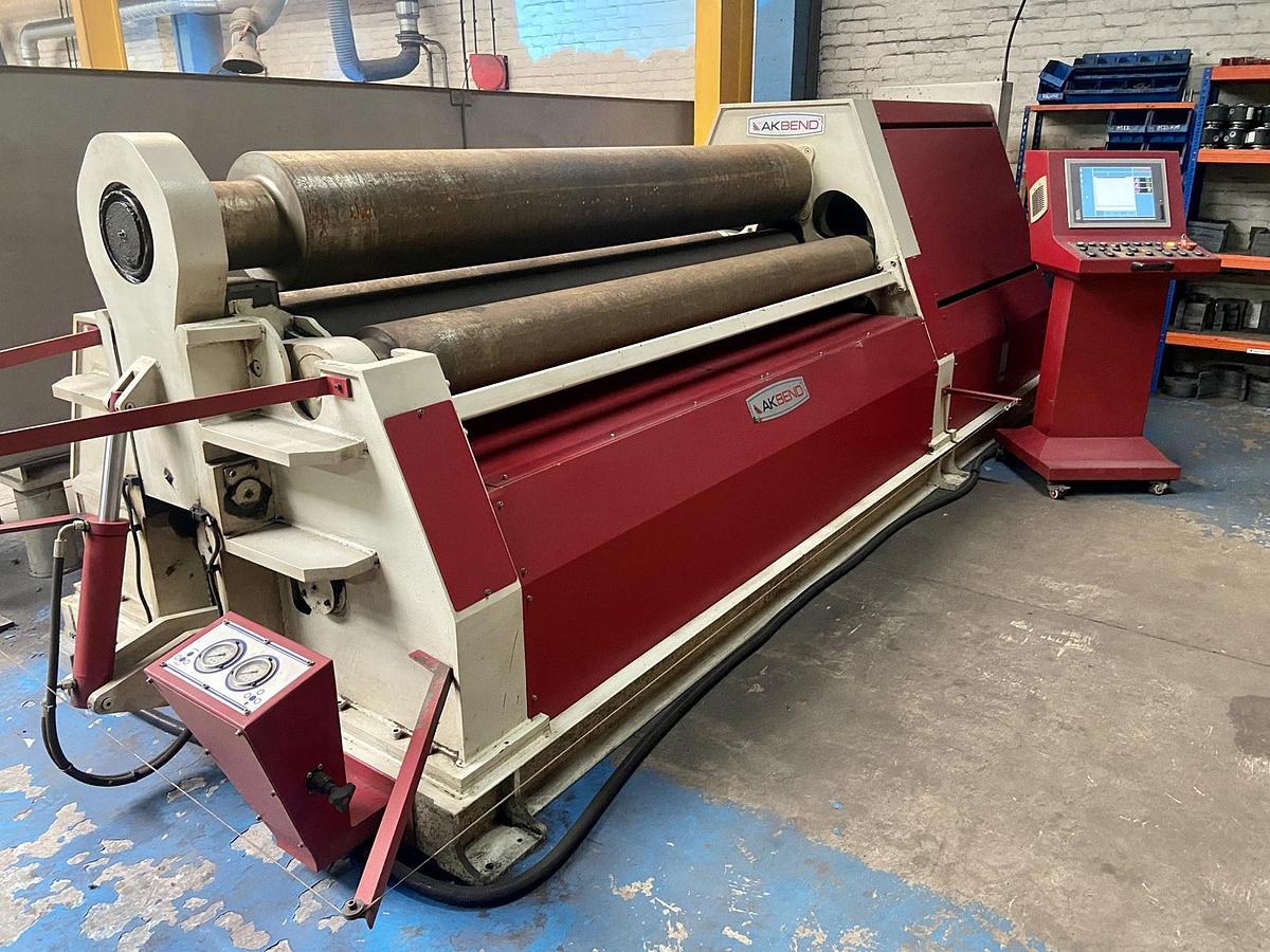 Used Akyapak AHS 25/16 Hydraulic Double Pinch Bending Rolls