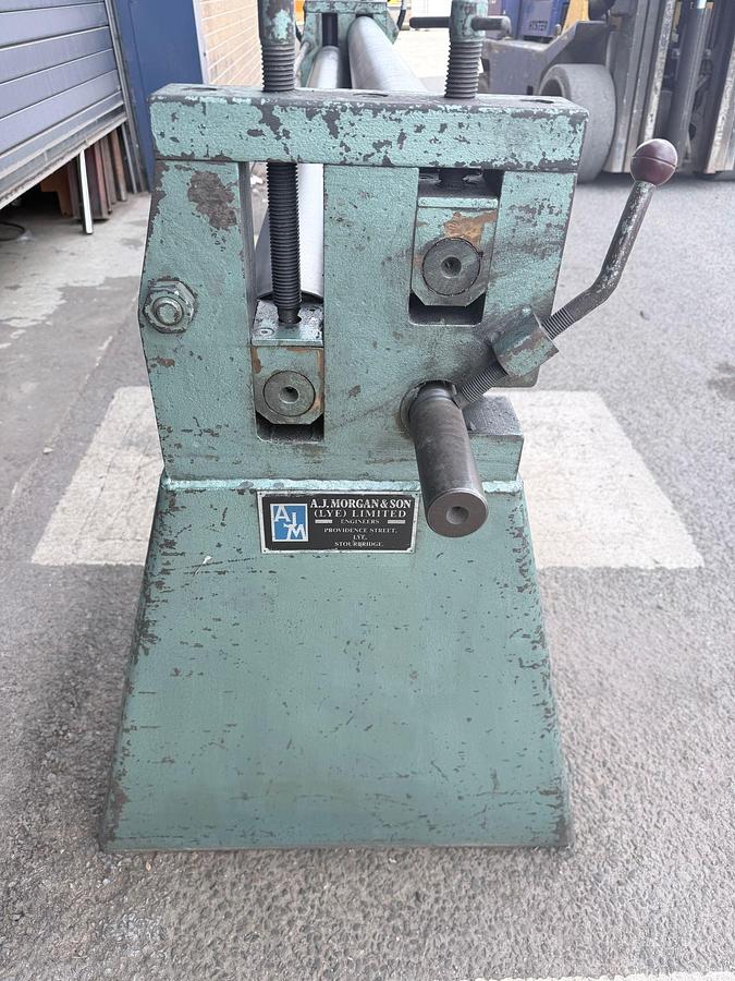 Used A J Morgan Manual Geared Pinch Bending Rolls